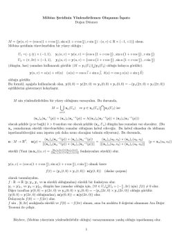 Mobius Şeridinin Y&ouml;nlendirilemez oluşunun ispatı