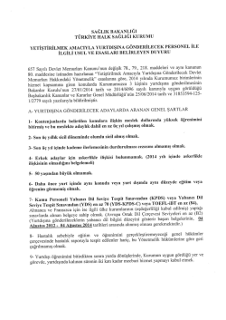 Duyuru - K&uuml;tahya Halk Sağlığı M&uuml;d&uuml;rl&uuml;ğ&uuml;