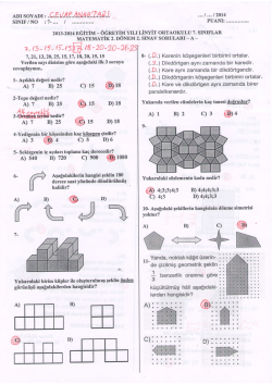 7. sınıf 2. d&ouml;nem 2. yazılı a grubu cevap anahtarı