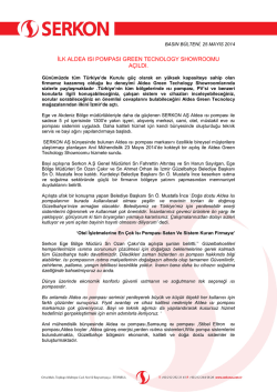 25 Mayıs 2014 Basın B&uuml;lteni