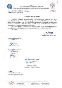 G&uuml;ndemin 61.Maddesi - Antalya Belediyesi