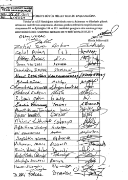 Meclis Araştırması &Ouml;nergesinin Metni