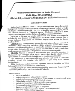 3-1 Ekim Mı (Halide Edip Adıvariın Ol&uuml;m&uuml;n&uuml;n 50