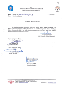 Gündemin 4.Maddesi - Antalya Belediyesi