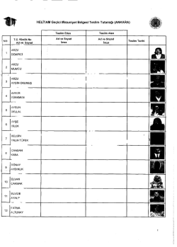 Helitam Ge&ccedil;ici Mezuniyet Belgesi Gelenlerin Listesi