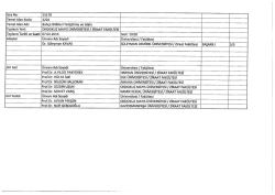 Toplamı Yeri: oNDoKuz MAYIS &Uuml;NİVERSİTESİ / zİRAAT FAK&Uuml;LTESİ