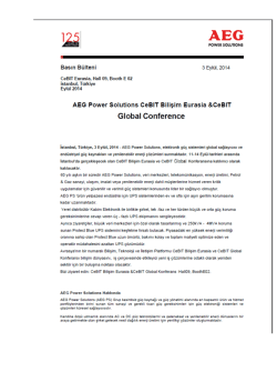 AEG Power Solutions - CeBIT Bilişim Eurasia