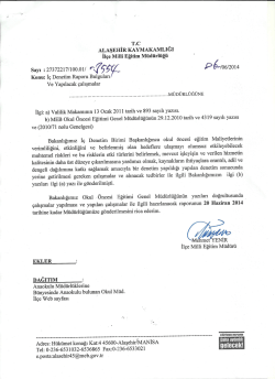 sayı z27372217/ıoo.oı/ QT? - Alaşehir İlçe Milli Eğitim Müdürlüğü
