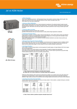 GEL and AGM Batteries (pdf, updated 2014-10-09