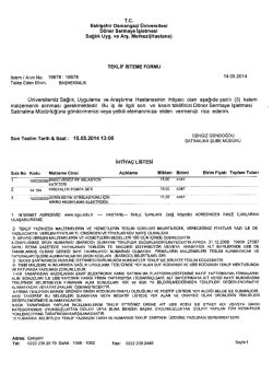 Eskişehir Osmangazi &Uuml;niversitesi Hastanesi