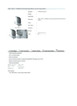 teknik şartname - Van Yikob