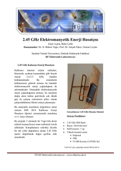 2.45 GHz Elektromanyetik Enerji Hasatçısı - ITU RF Lab
