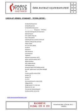 &ouml;zel davraz yaşam hastanesi randevu 0 (246) 232 8 232