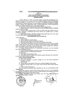 İLAN cEzA MAHKEMELERİ BİLİRKİşİLİĞİ BAŞVURULARI İgİN rc.