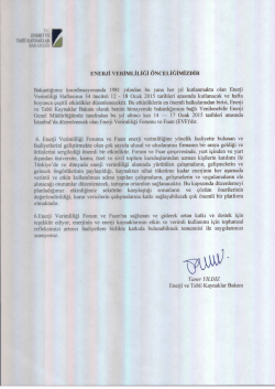 rc. ENEKII vB TABII KAYNAKLAR A BAKANLIĞI