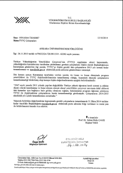 rc. W Y&Uuml;KSEK&Ouml;ĞRETİM KURULU BAŞKANLIĞI