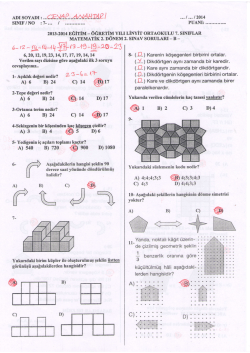 5. sınıf 2. d&ouml;nem 2. yazılı b grubu cevap anahtarı
