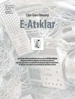 &Ccedil;&ouml;pe Giden Teknoloji