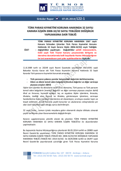 Türk Parası Kıymetini Koruma Hakkında 32 Sayılı Karara İlişkin 2008