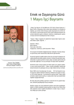 1 Mayıs İş&ccedil;i Bayramı