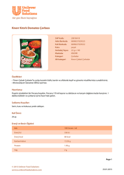 Knorr K?t?rl? Domates &Ccedil;orbas?