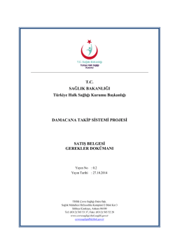 Satış Belgesi Gerekler Dokümanı