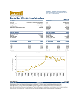 İstanbul Gold B Tipi Altın Borsa Yatırım Fonu