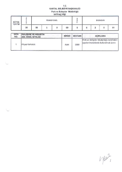Teknik Şartname için Tıklayınız