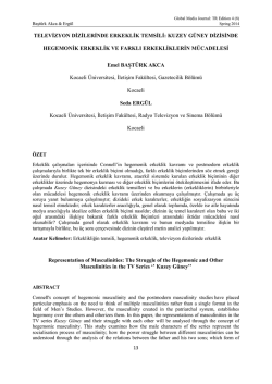 Kuzey G&uuml;ney Dizisinde Hegemonik Erkeklik ve