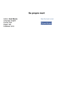 Sa propre mort book - Egorhunt pdf Reader