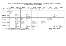 2005 eğitim &ndash; &ouml;ğretim yılı ek sınav &ccedil;izelgesi