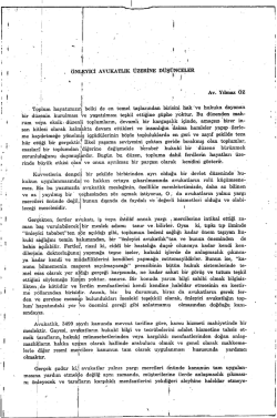 &Ouml;nleyici Avukatlık &Uuml;zerine D&uuml;ş&uuml;nceler