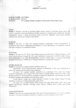 T.C BARTIN VALİLİĞİ