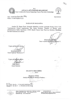 G&uuml;ndemin 74.Maddesi - Antalya Belediyesi