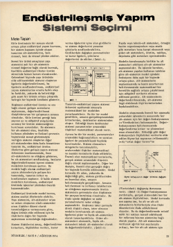 End&uuml;strileşmiş Yapım \