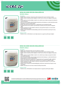 NOVA NS 6500 SİLİCON EMULSİON 30 NS30% Silikon
