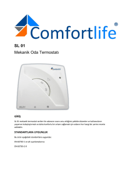 SL 01 Mekanik Oda Termostatı