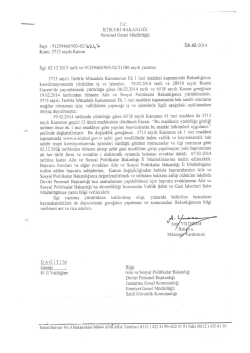 ektedir. - İ&ccedil;işleri Bakanlığı Personel Genel M&uuml;d&uuml;rl&uuml;ğ&uuml;