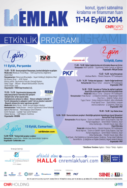 etkinlik programı