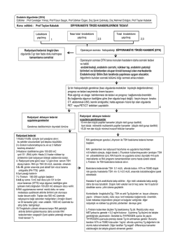 Operasyon sonrası histopatoloji D FFERANS YE T RO D KANSER