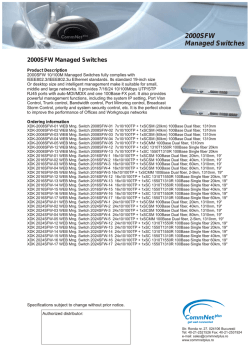 2000SFW Managed Switches