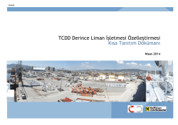 Folie 1 - &Ouml;zelleştirme İdaresi Başkanlığı