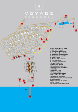 HOTEL PLAN - HOTEL PLANI 1. Car Park - Otopark 2