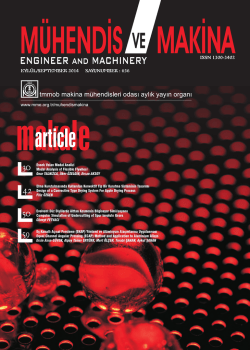 364 KB - Makina M&uuml;hendisleri Odası