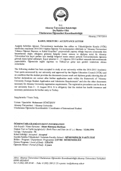 T.C. - Aksaray &Uuml;niversitesi Dış İlişkiler Koordinat&ouml;rl&uuml;ğ&uuml;