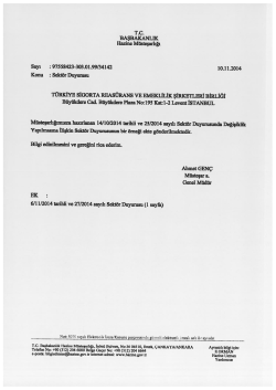 T.C. - T&uuml;rkiye Sigorta Reas&uuml;rans ve Emeklilik Şirketleri Birliği