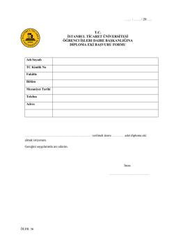 T.C. İSTANBUL TİCARET &Uuml;NİVERSİTESİ &Ouml;ĞRENCI İŞLERI DAIRE