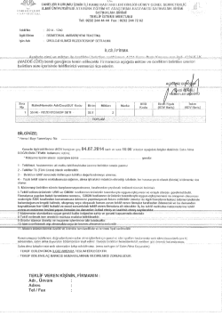 Teklifno : 29144746 - İzmir Atat&uuml;rk Eğitim ve Araştırma Hastanesi