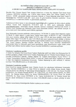 28-03-2014 A Grubu &Ouml;zel Toplantı Tutanağı