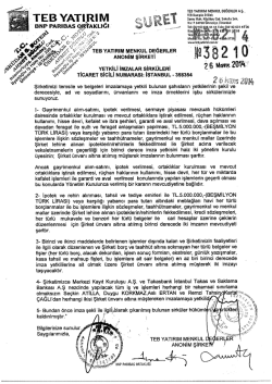 &szlig; TEB YArıRııvı